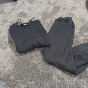 H&M Black Sweatshirt and Joggers Set